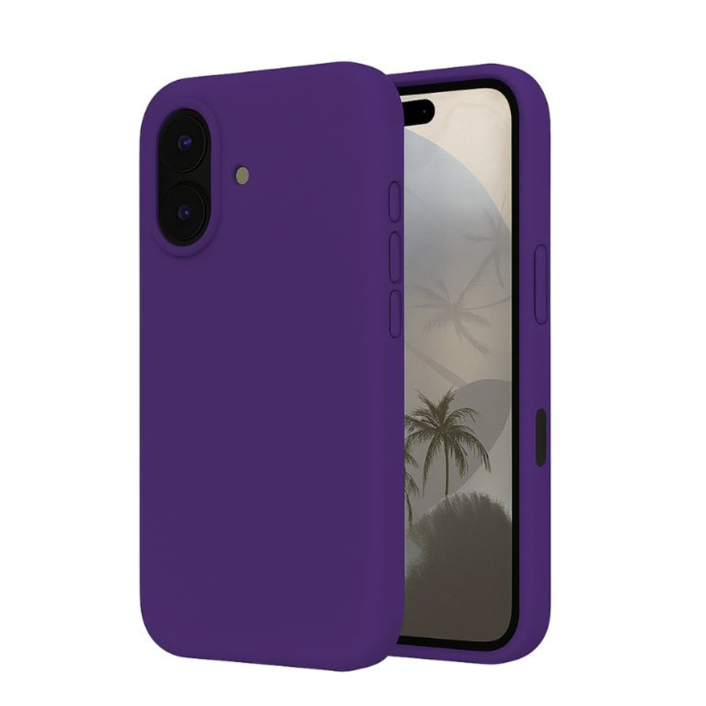 Silikonska maskica za iPhone 16 Plus - ljubičasta