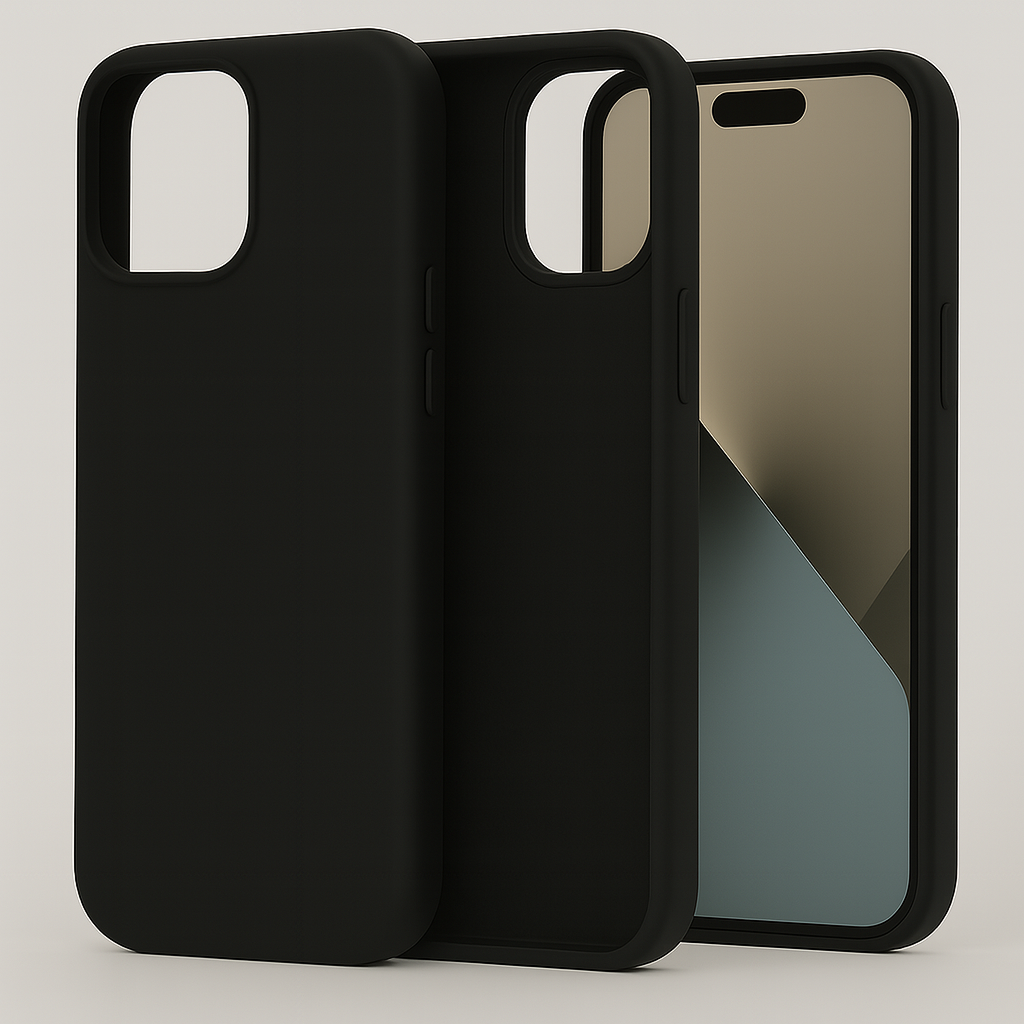 Silikonska maskica za iPhone 15 Pro - crna