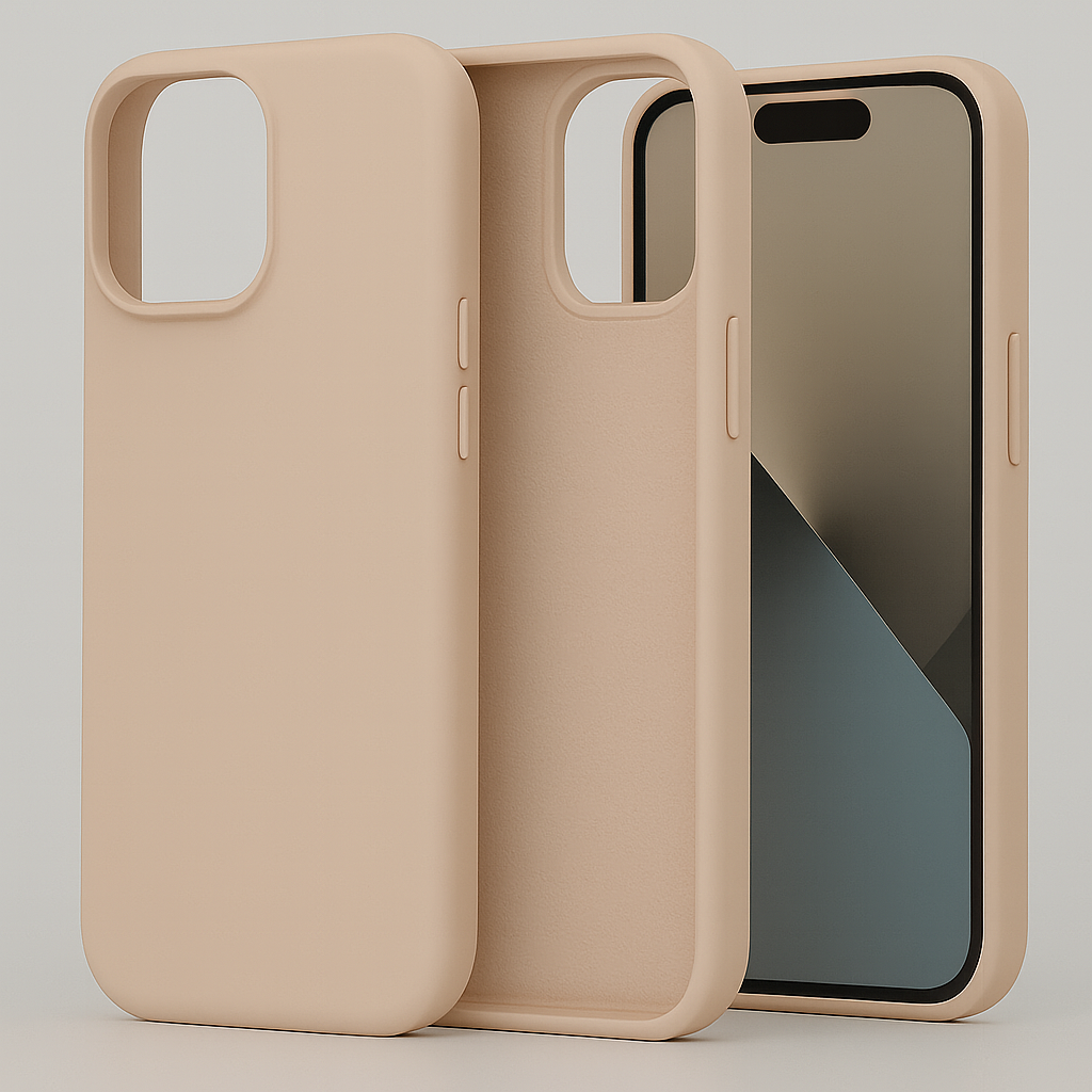 Silikonska maskica za iPhone 15 - nude