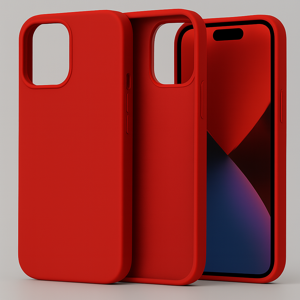 Silikonska maskica za iPhone 15 - crvena