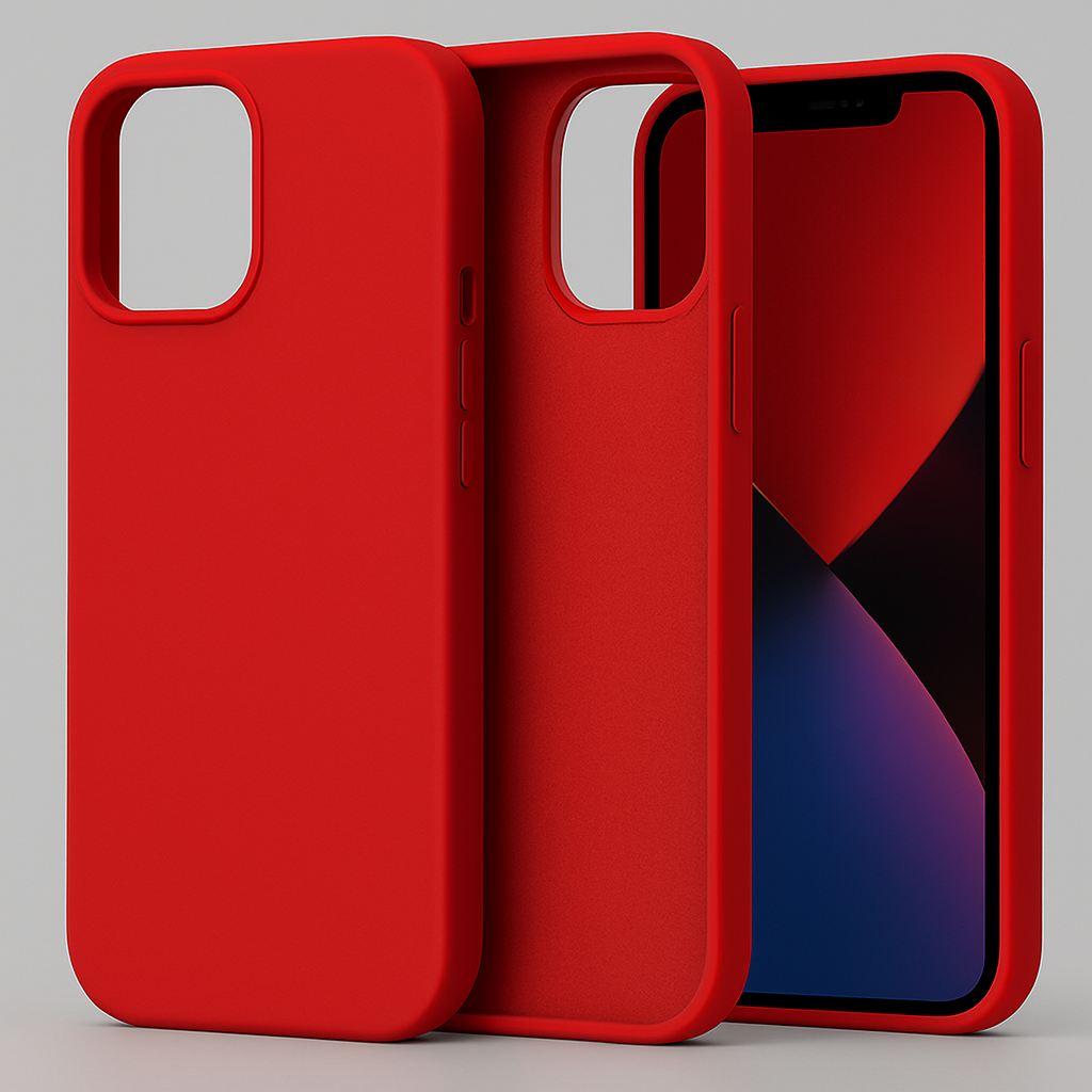 Silikonska maskica za iPhone 13 Pro Max - crvena