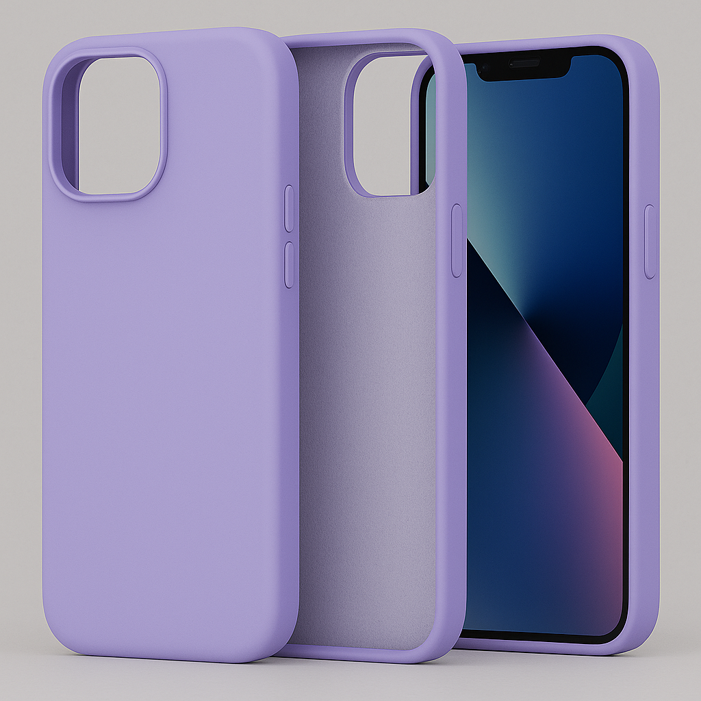 Silikonska maskica za iPhone 13 Pro Max - svijetlo ljubičasta