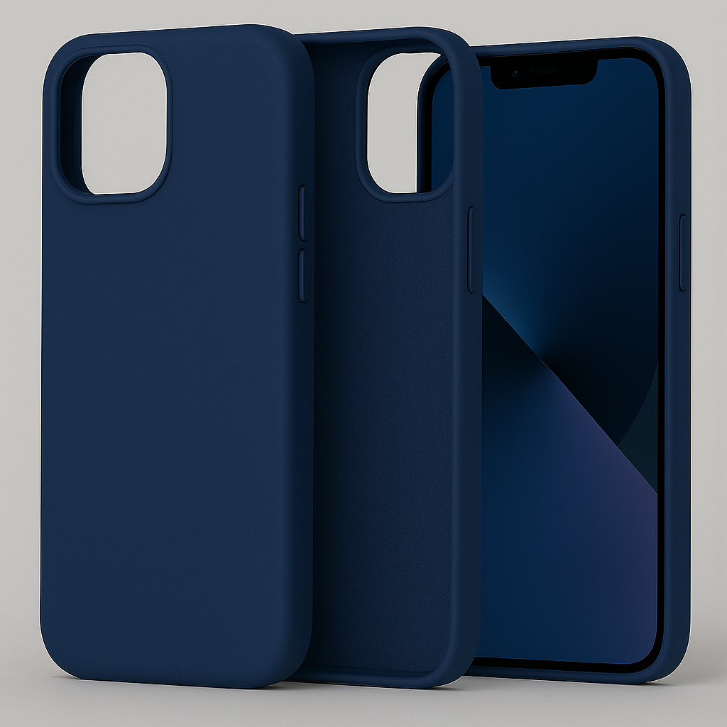 Silikonska maskica za iPhone 13 Pro Max - tamno plava