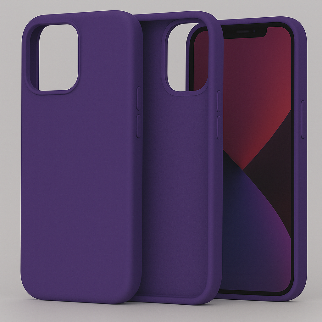 Silikonska maskica za iPhone 13 Pro Max - ljubičasta