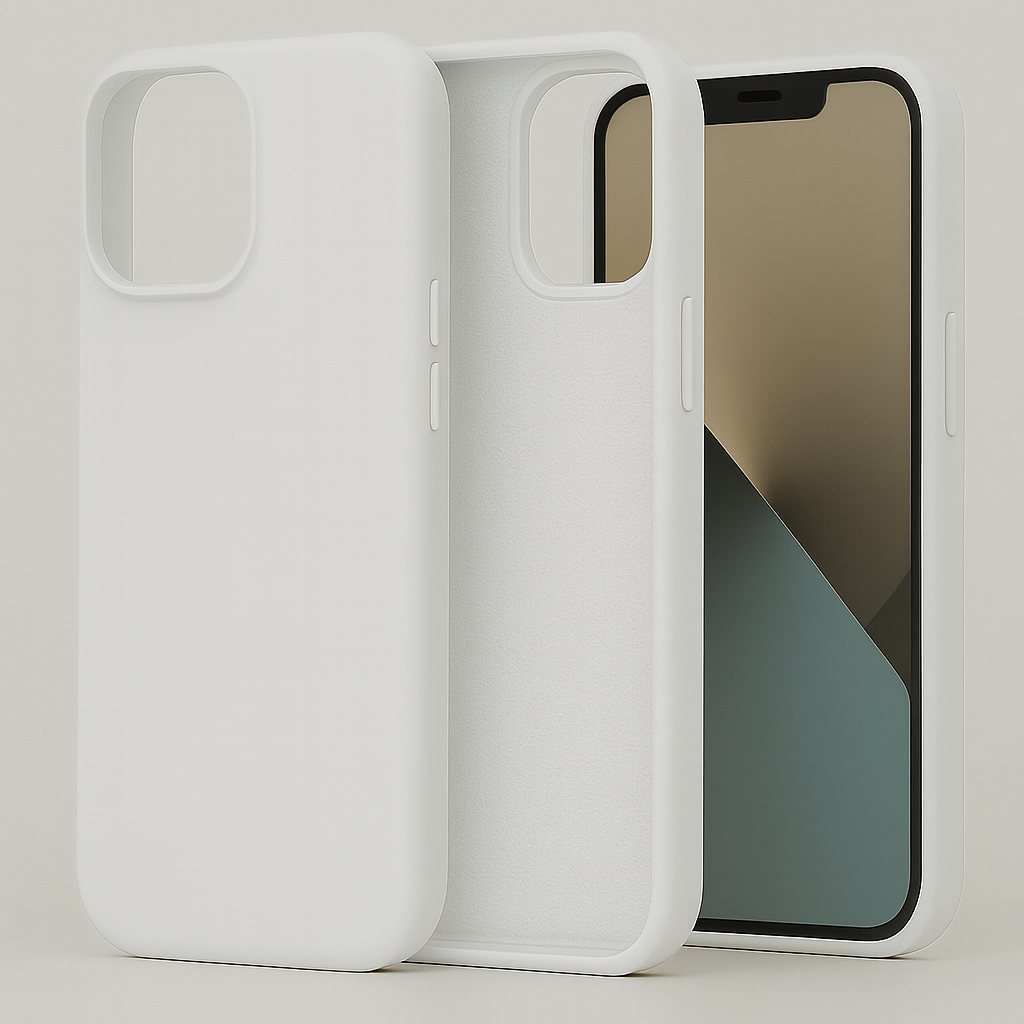 Silikonska maskica za iPhone 13 Pro Max - bijela