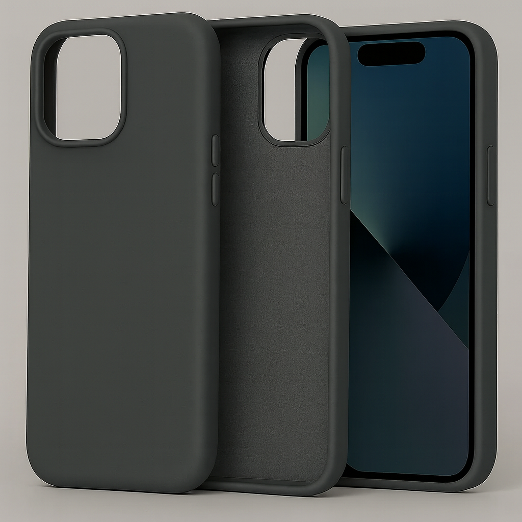 Silikonska maskica za iPhone 15 - siva