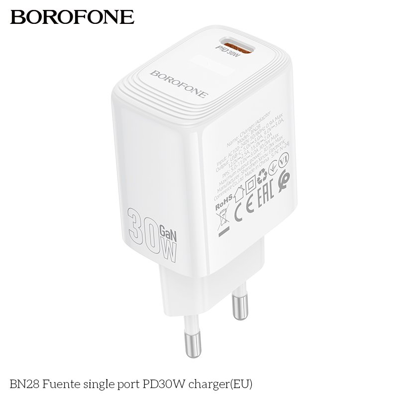 BOROFONE PD 30W punjač bijeli - Slika 2