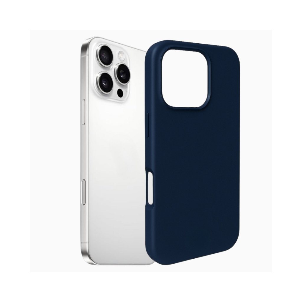 Silikonska maskica za iPhone 16 Pro Max - tamno plava