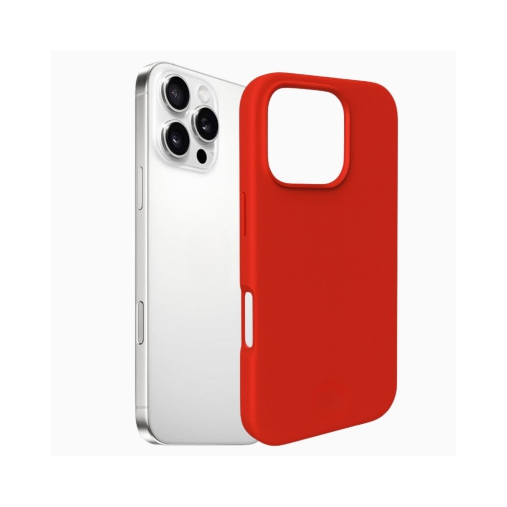 Silikonska maskica za iPhone 16 Pro - crvena