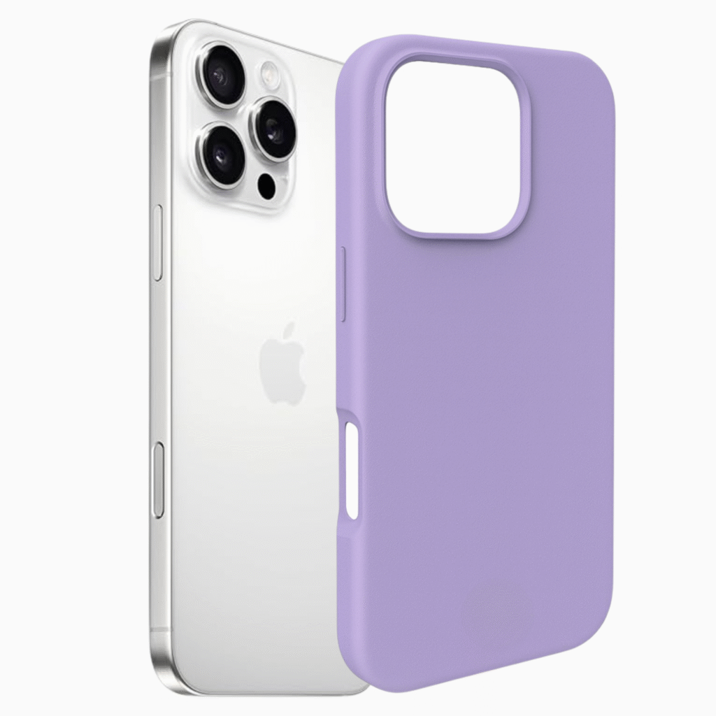 Silikonska maskica za iPhone 16 Pro Max - svijetlo ljubičasta