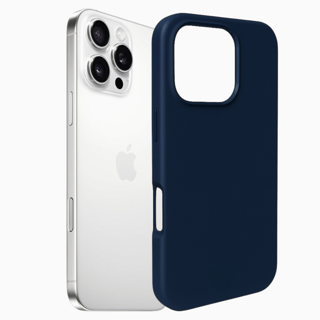 Silikonska maskica za iPhone 16 Pro Max - tamno plava