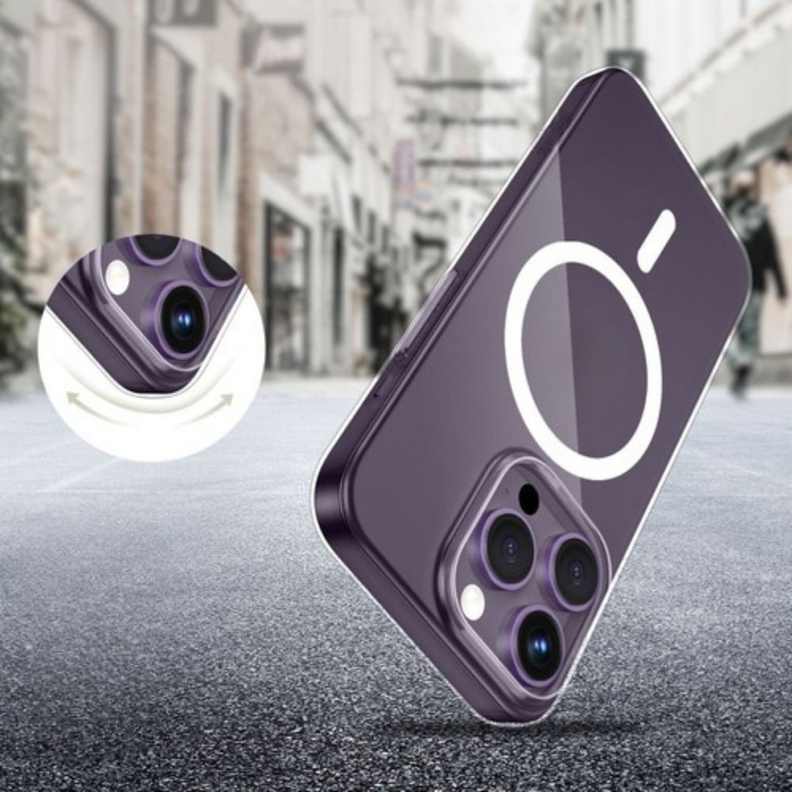 Magnetna prozirna maskica za iPhone 14 Pro Max - Slika 2