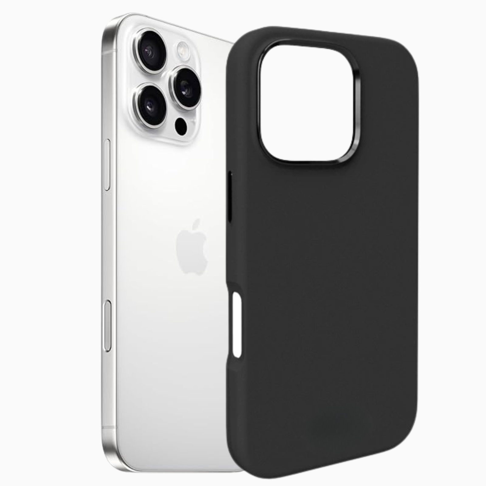 Silikonska maskica za iPhone 16 Pro Max - crna