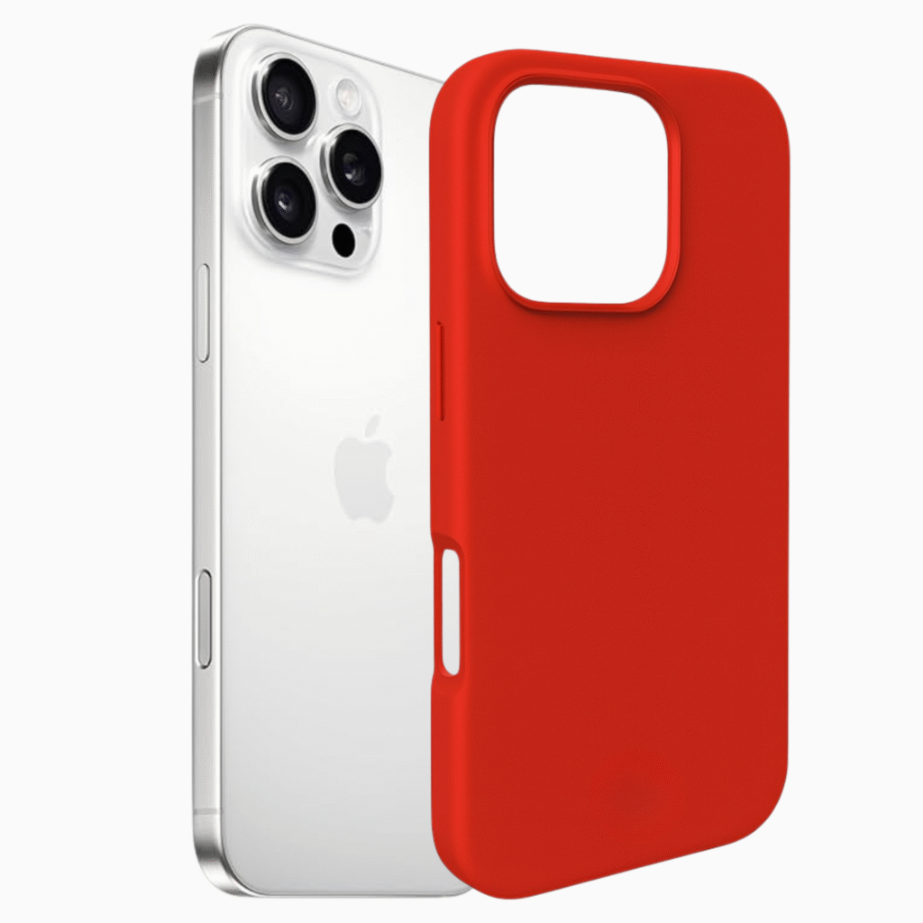 Silikonska maskica za iPhone 16 Pro Max - crvena