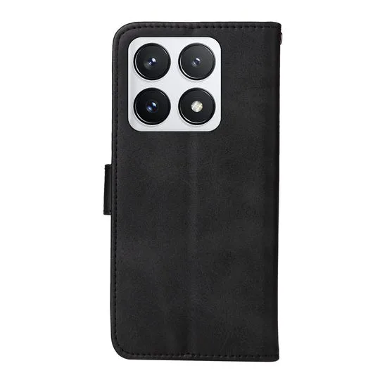 Maskica s preklopom, funkcijom novčanika i stalkom za Xiaomi 14 – crna - Slika 3