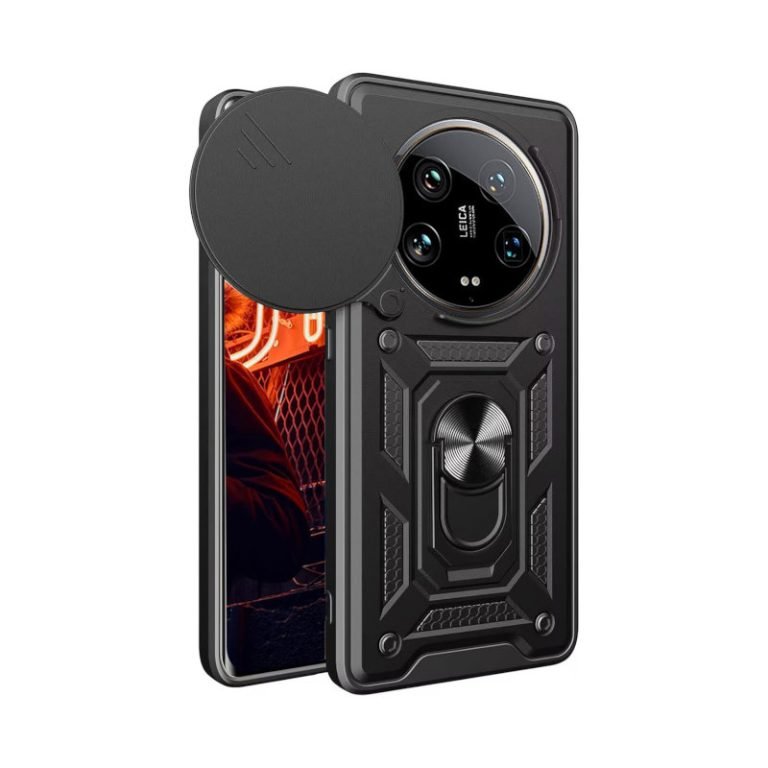 Hybrid Armor Camshield maskica s poklopcem kamere za Xiaomi 15 Ultra - crna