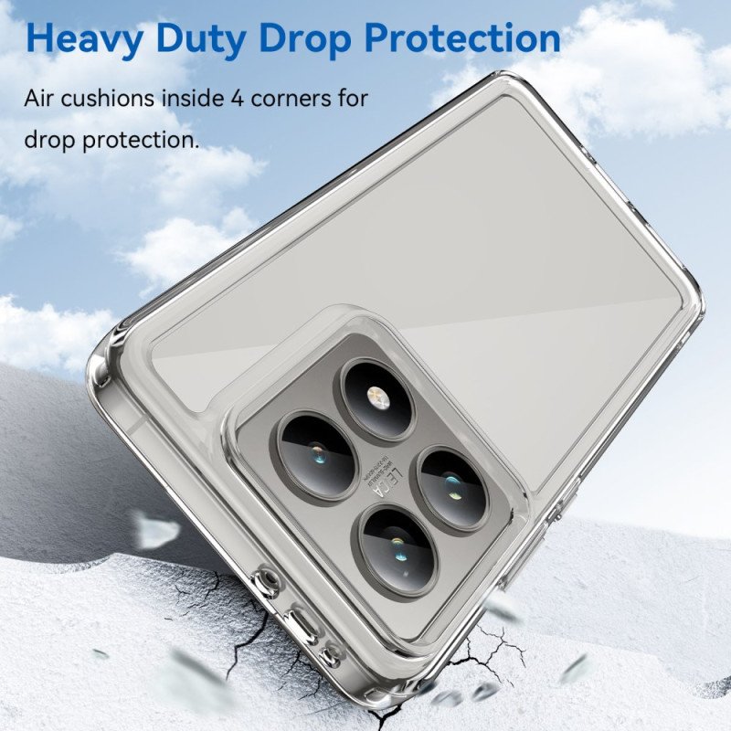 Outer Space prozirna maskica s prozirnim gel okvirom za Xiaomi 14T Pro - Slika 3