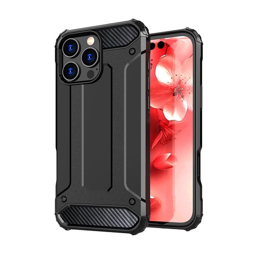 Hibridna maskica za iPhone 16 Pro Max - crna