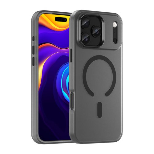 Magnetic Abrasive maskica za iPhone 17 Pro – kompatibilna s MagSafe – mat crna