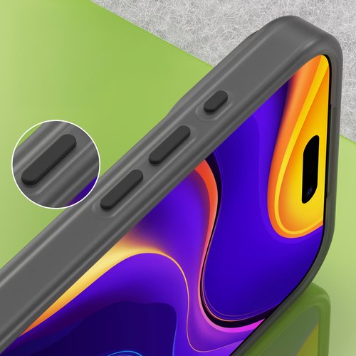 Magnetic Abrasive maskica za iPhone 17 Pro – kompatibilna s MagSafe – mat crna - Slika 7