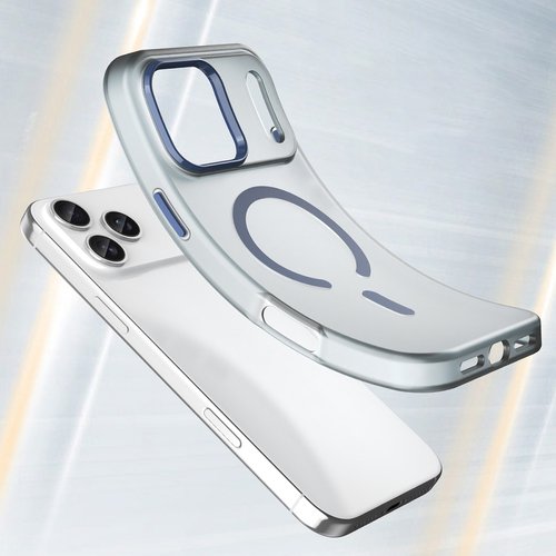 Magnetic Abrasive maskica za iPhone 17 Pro – kompatibilna s MagSafe – mat plava - Slika 4