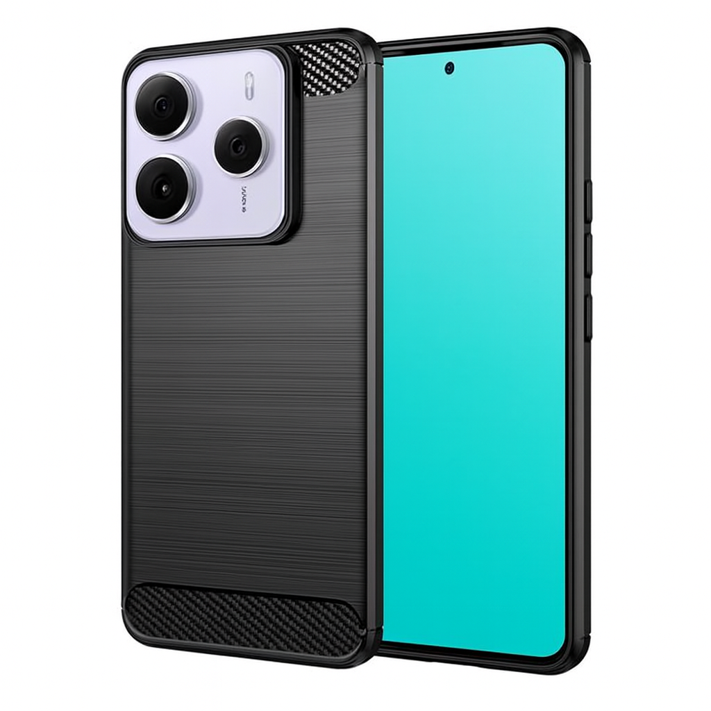 Karbonska maskica za Xiaomi Redmi Note 14 5G - crna