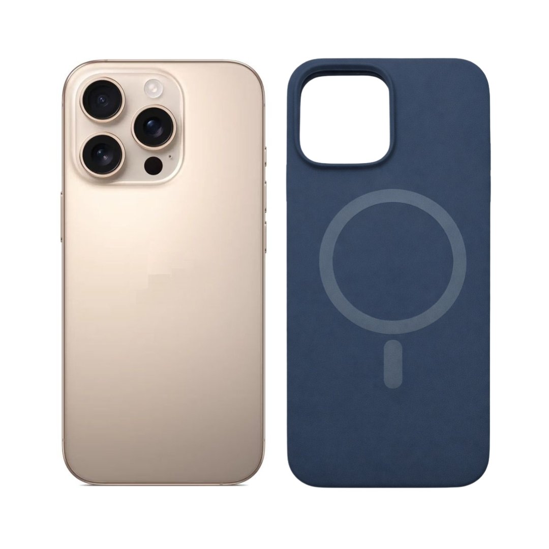 Premium magnetna zaštitna maskica za iPhone 16 Pro - tamno plava