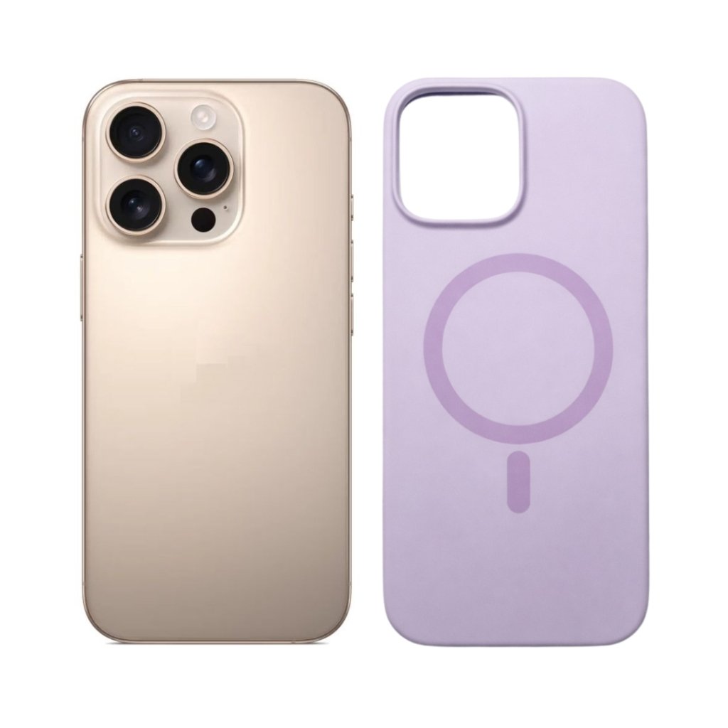 Premium magnetna zaštitna maskica za iPhone 16 Pro - svijetlo ljubičasta