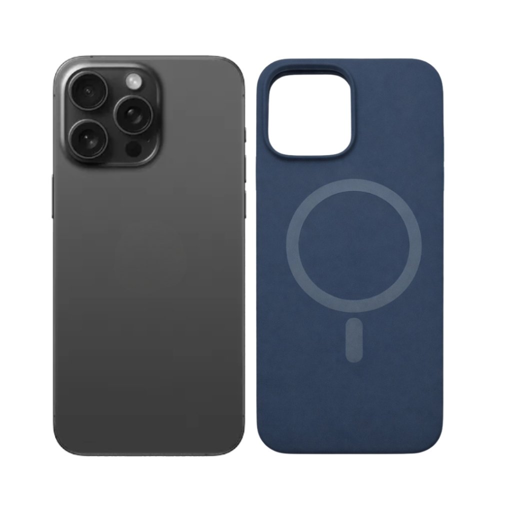 Premium magnetna zaštitna maskica za iPhone 15 Pro Max - tamno plava