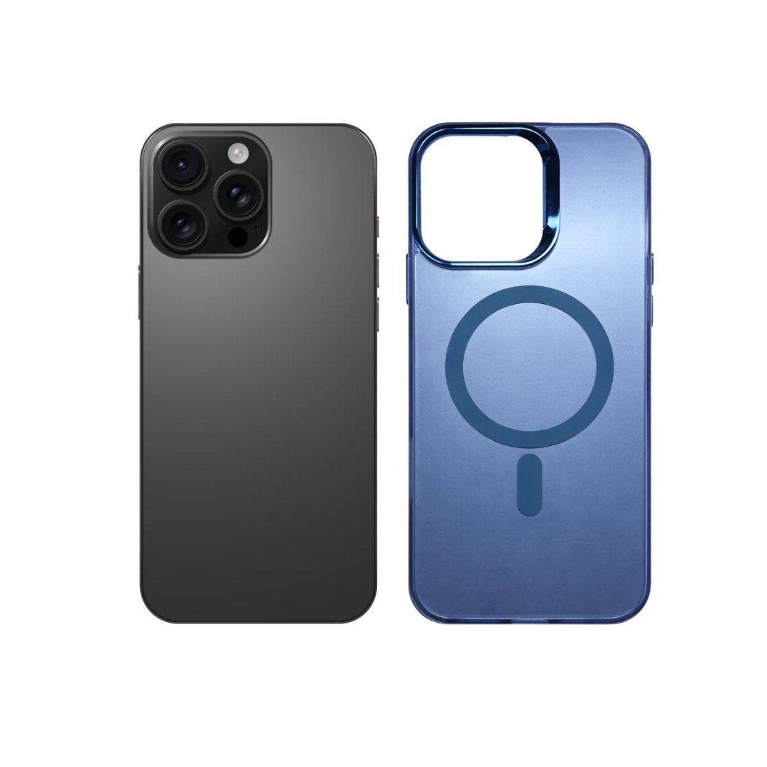 Elegant Magnetic maskica za iPhone 16 Pro - plava