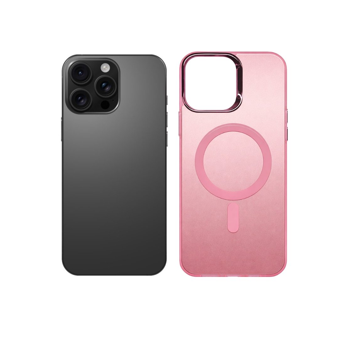 Elegant Magnetic maskica za iPhone 16 Pro Max - roza