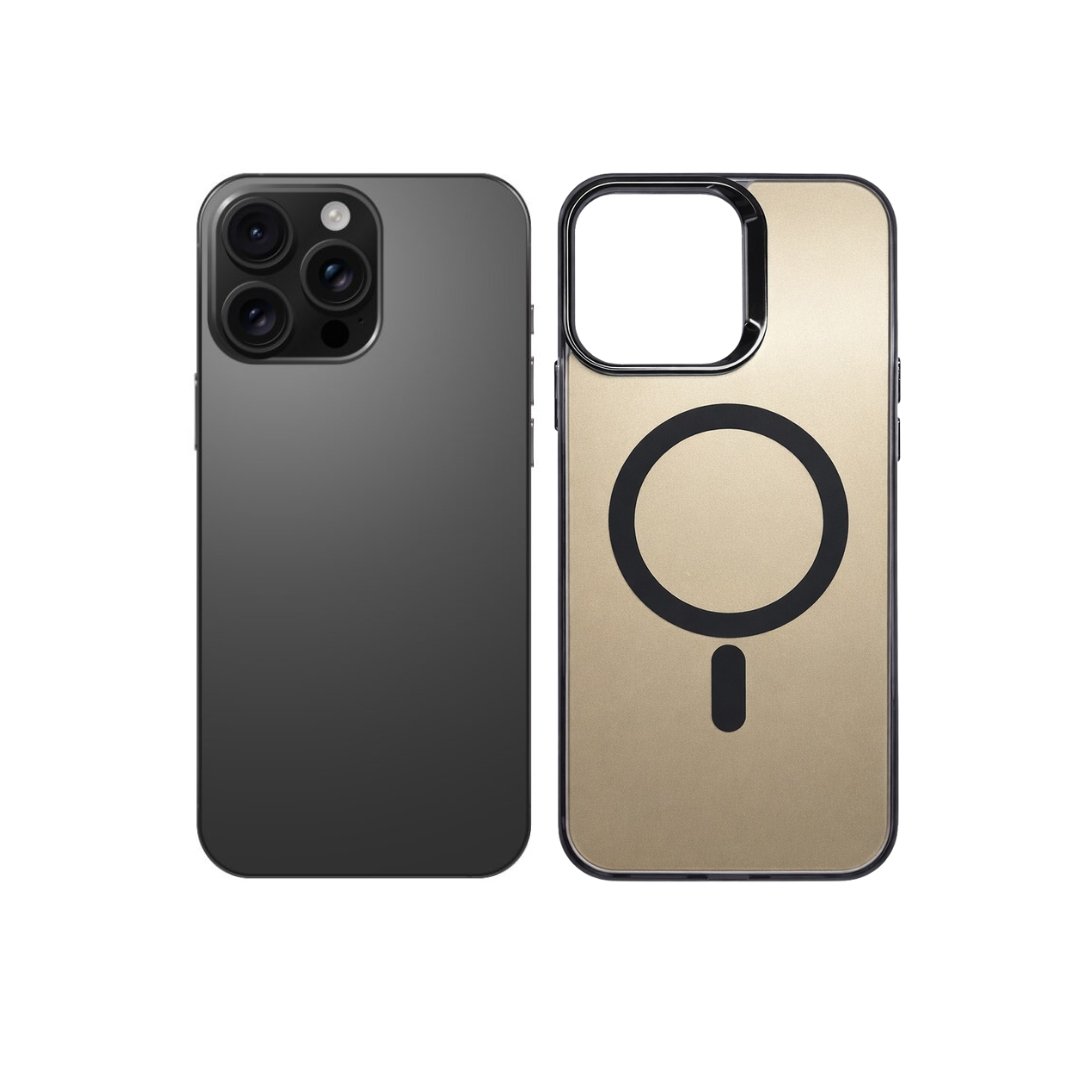 Elegant Magnetic maskica za iPhone 15 Pro - crna