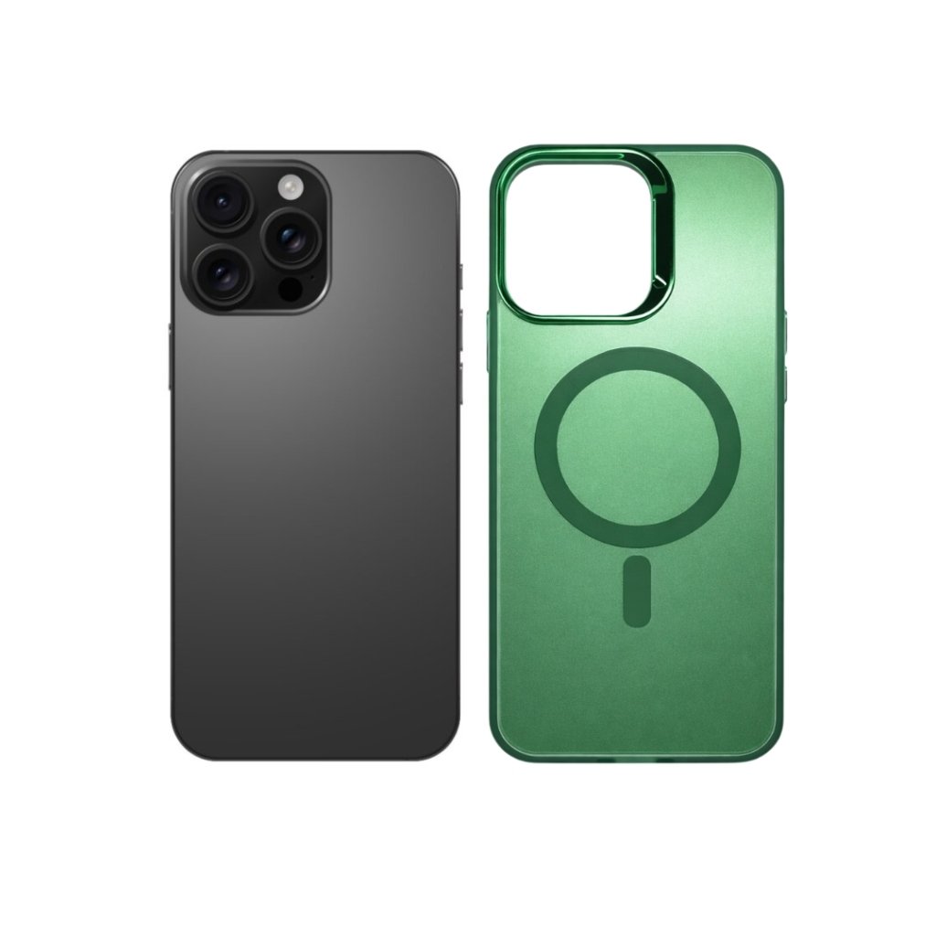 Elegant Magnetic maskica za iPhone 15 Pro Max - zelena