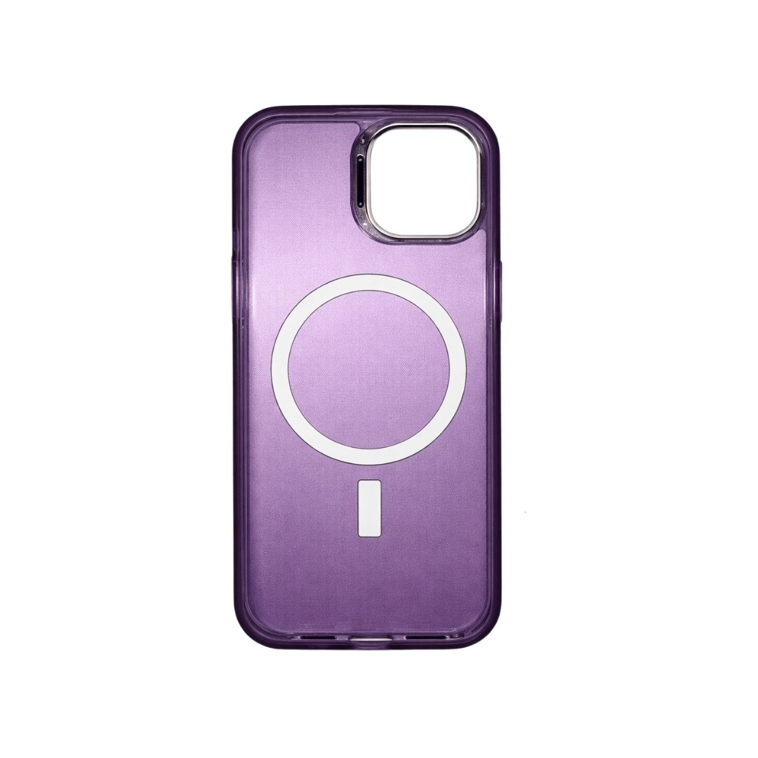 Elegant Magnetic maskica za iPhone 15 - ljubičasta - Slika 3