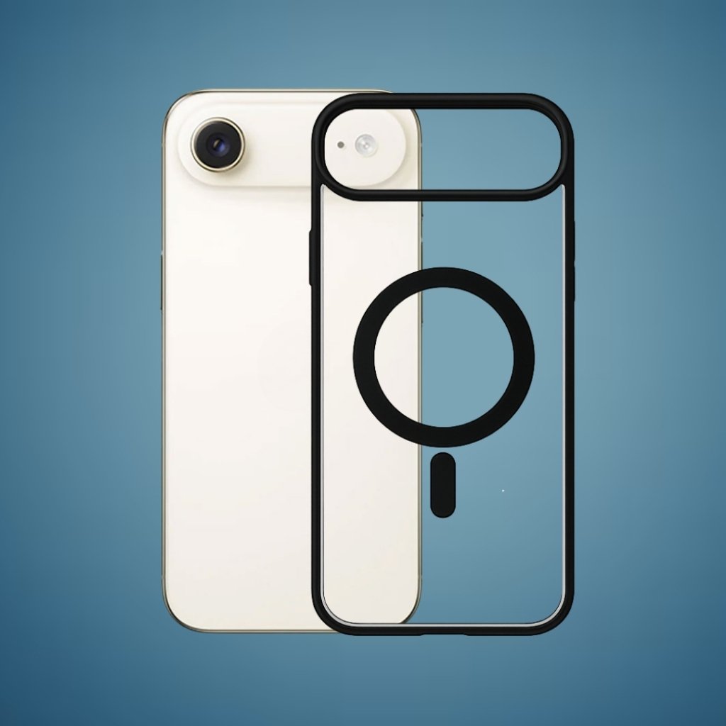 Outline Premium prozirna magnetna maskica s crnim okvirom za iPhone Air