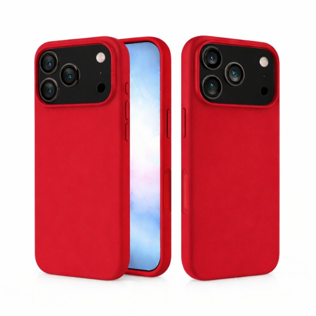 Silikonska maskica za iPhone 17 Pro - crvena