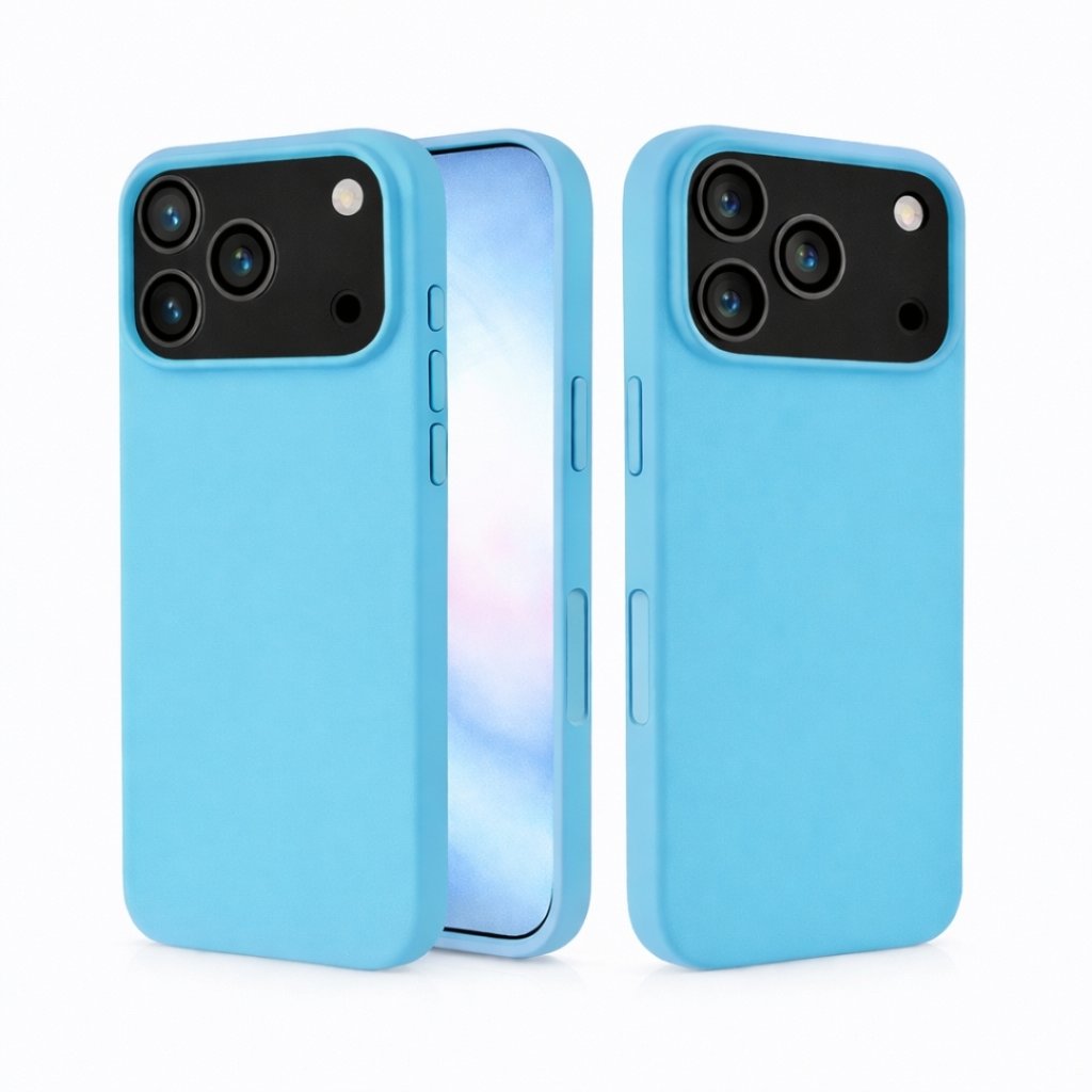 Silikonska maskica za iPhone 17 Pro - svijetlo plava