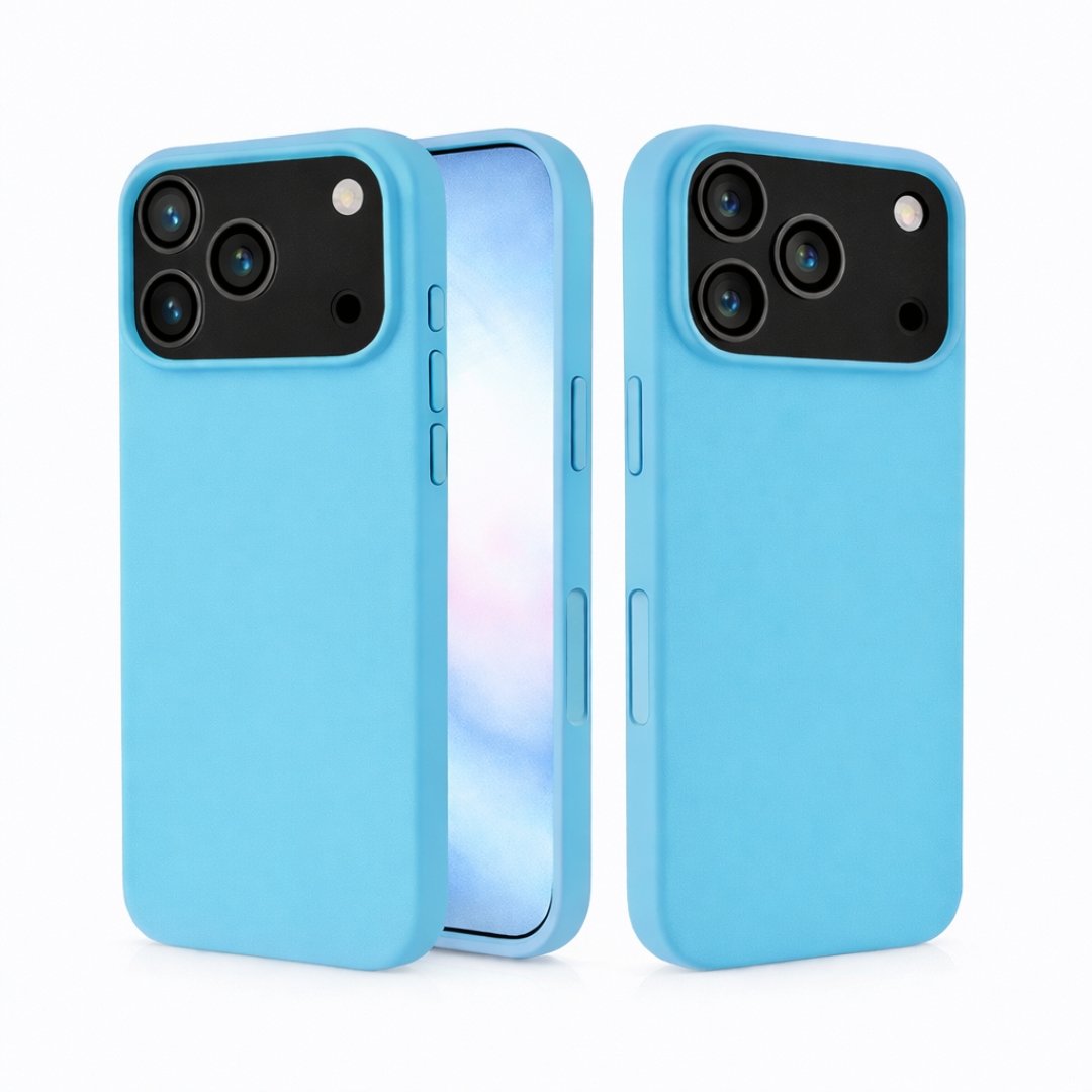 Silikonska maskica za iPhone 17 Pro - svijetlo plava