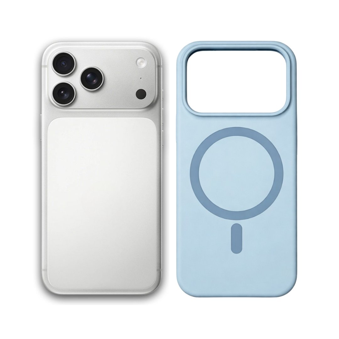Premium magnetna zaštitna maskica za iPhone 17 Pro - svijetlo plava