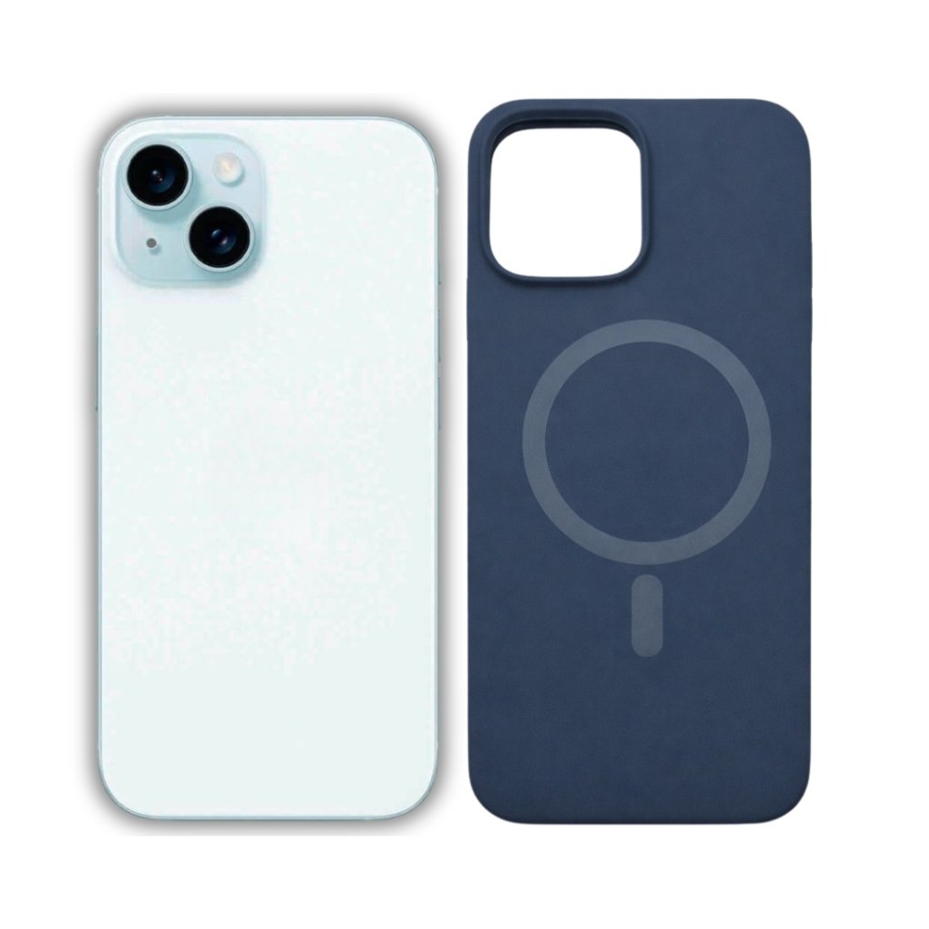 Premium magnetna zaštitna maskica za iPhone 15 - tamno plava