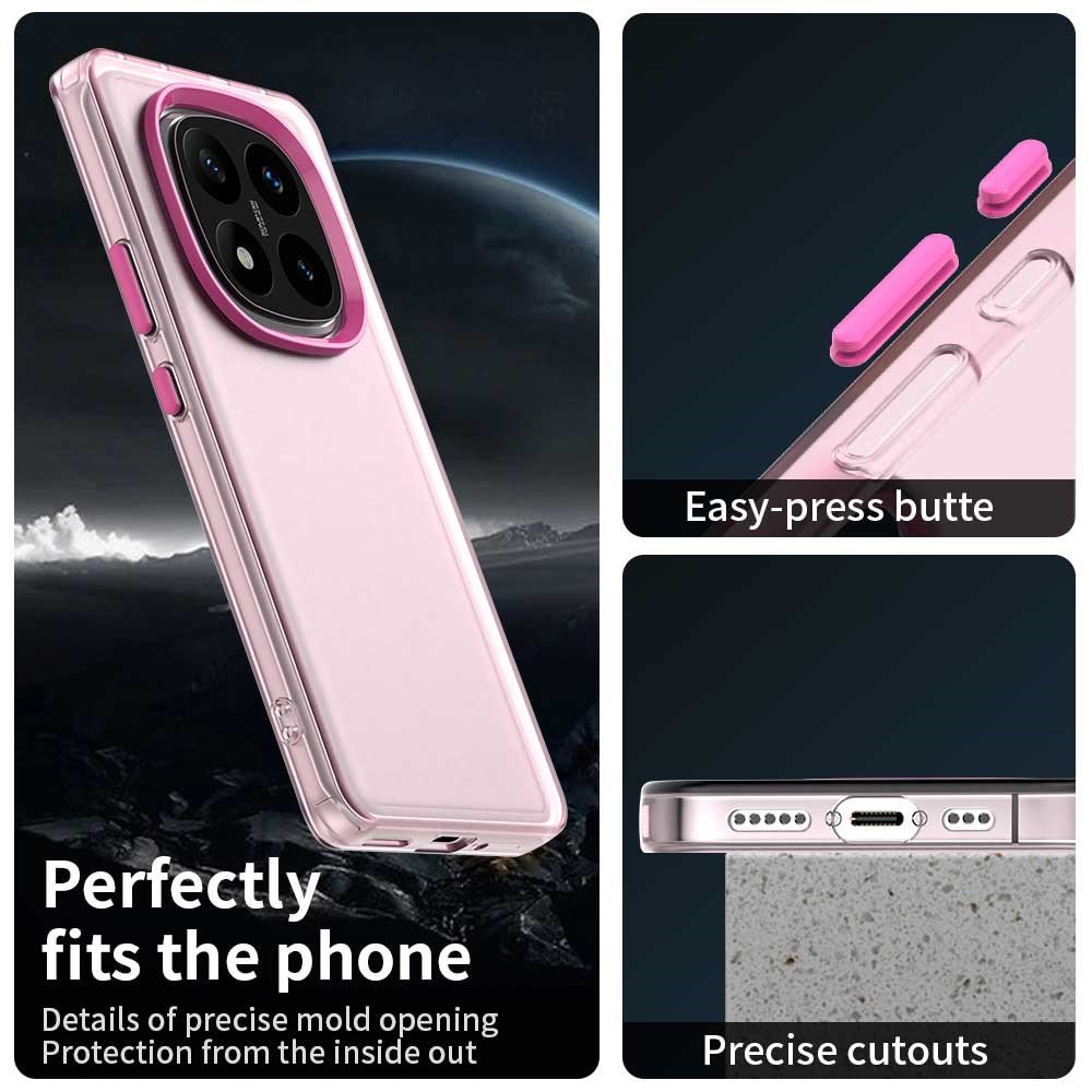 Mat Anti-Drop maskica za Xiaomi Redmi Note 14 Pro - roza - Slika 5