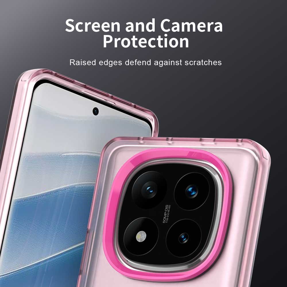 Mat Anti-Drop maskica za Xiaomi Redmi Note 14 Pro - roza - Slika 7