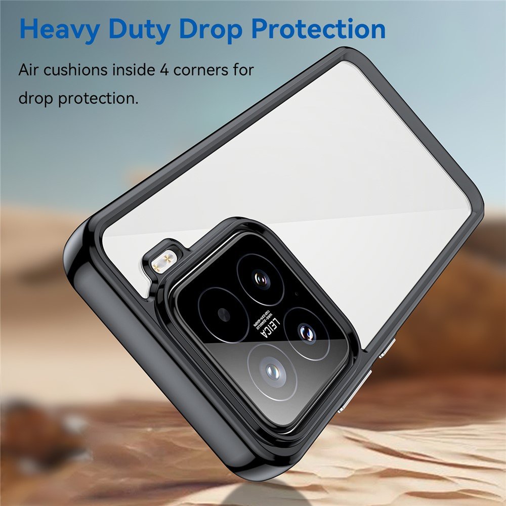 Outer space prozirna maskica s crnim gel okvirom za Xiaomi 15 - Slika 4