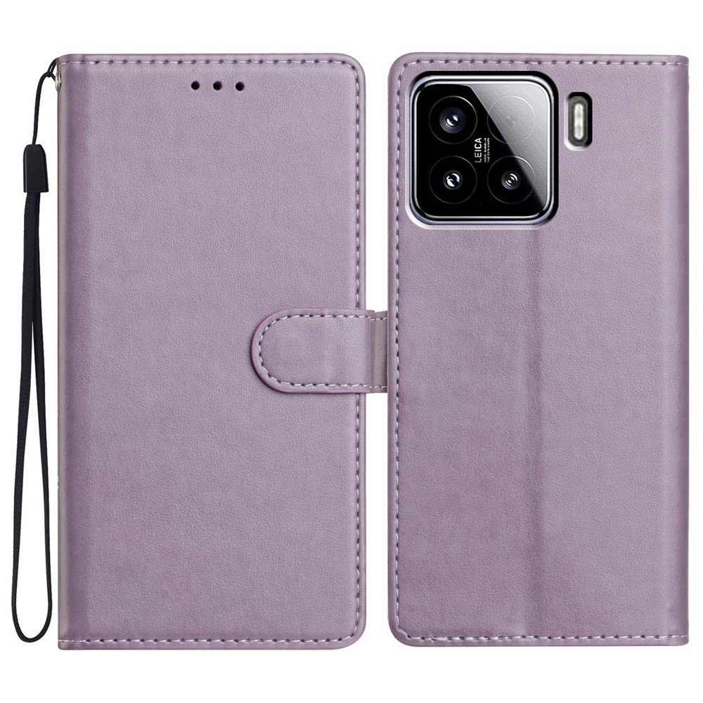 Preklopna wallet maskica za Xiaomi 15 - ljubičasta