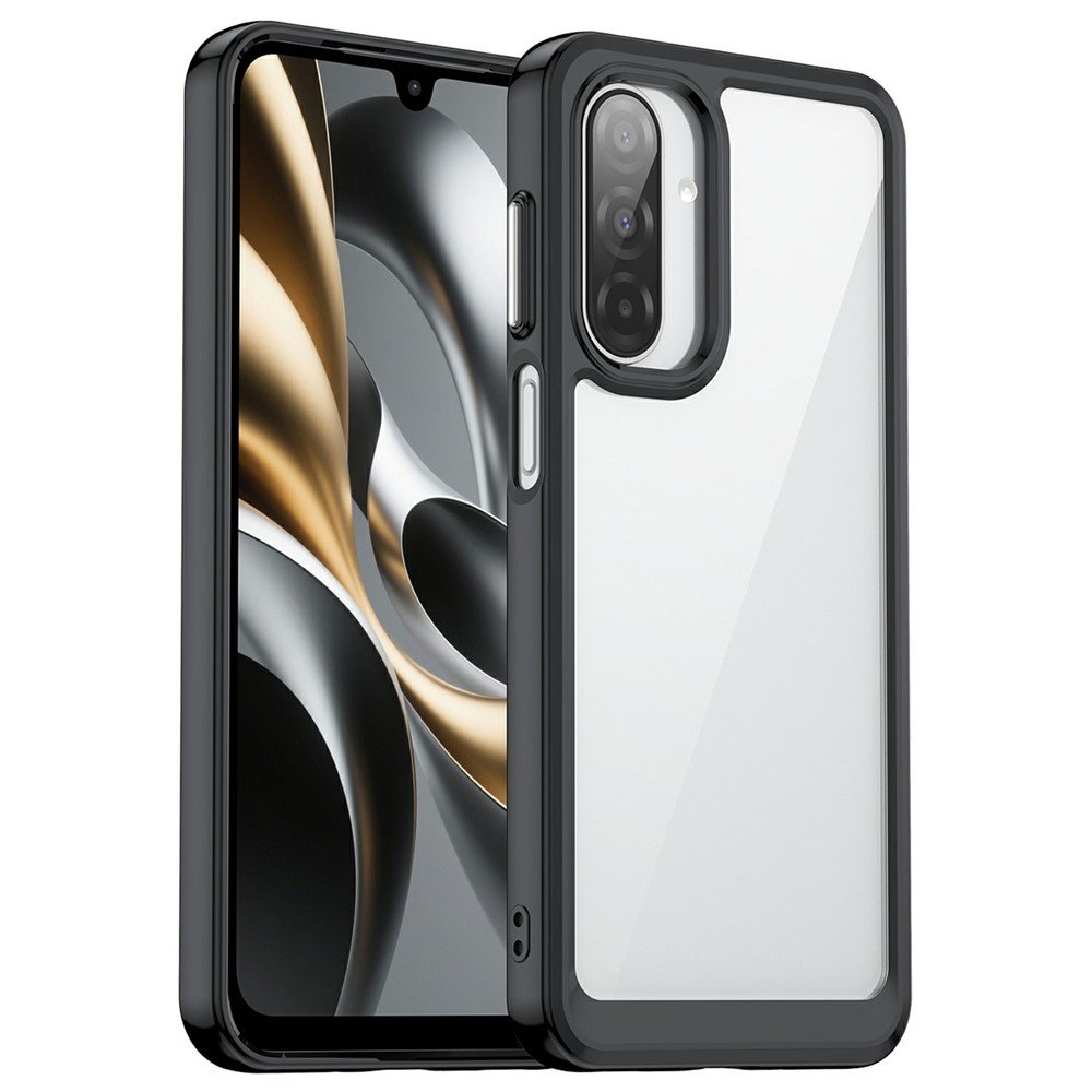 Outer space prozirna maskica s crnim gel okvirom za Samsung A17