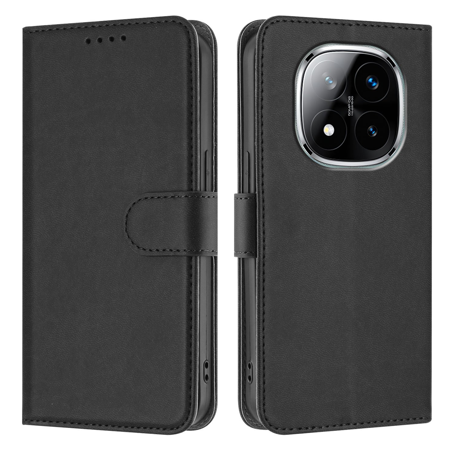 Preklopna wallet maskica za Xiaomi Redmi Note 14 Pro+ - crna