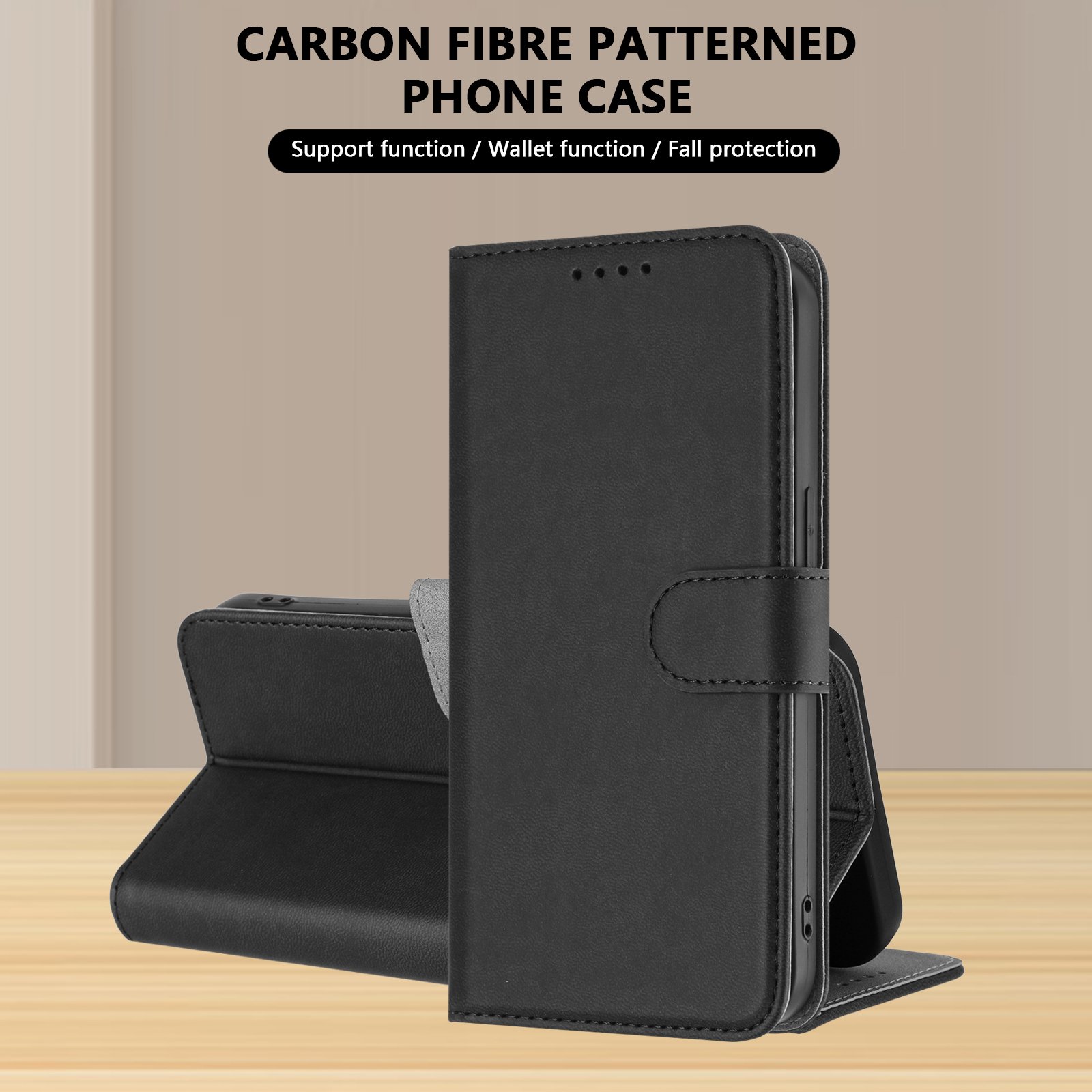 Preklopna wallet maskica za Xiaomi Redmi Note 14 Pro+ - crna - Slika 5