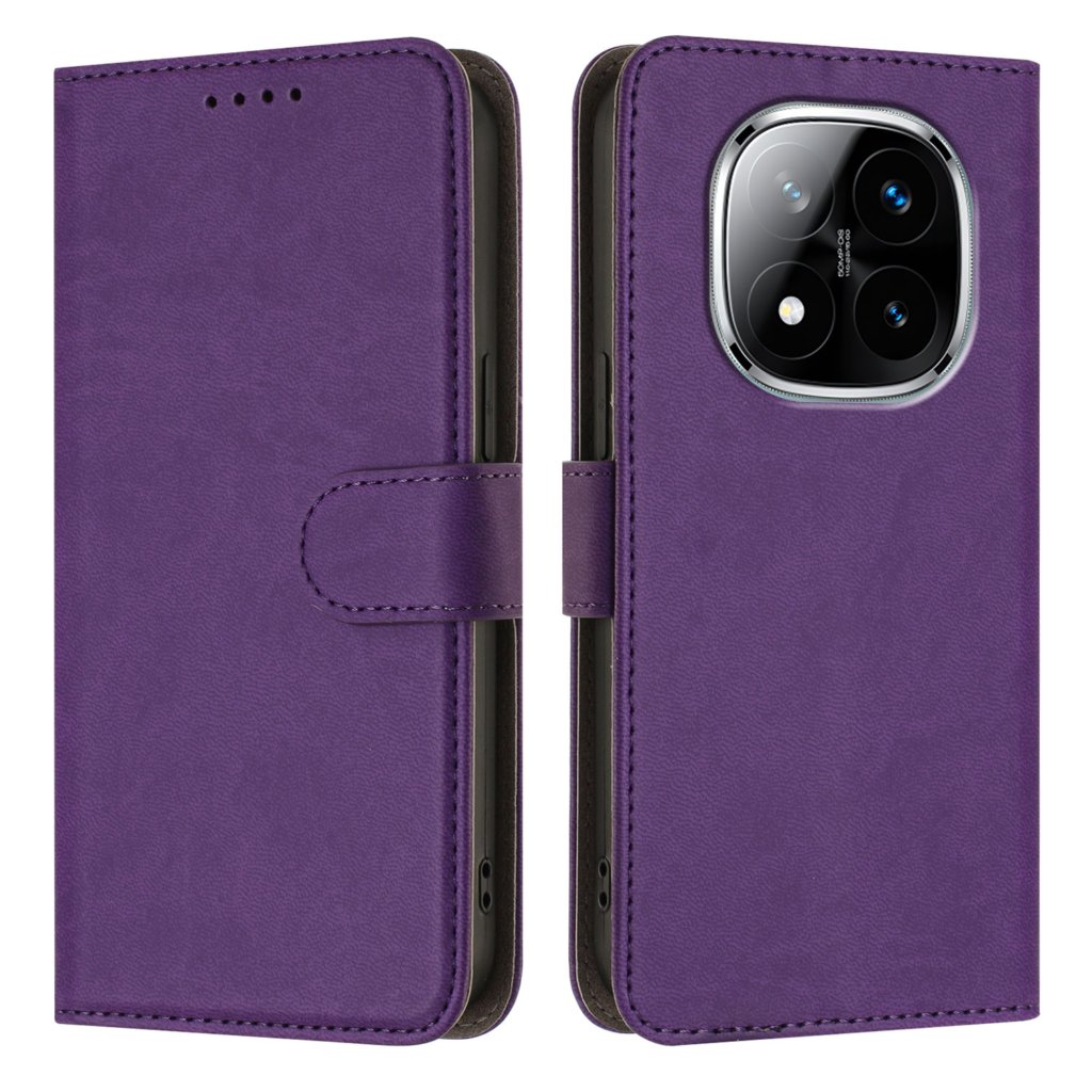 Preklopna wallet maskica za Xiaomi Redmi Note 14 Pro+ - ljubičasta