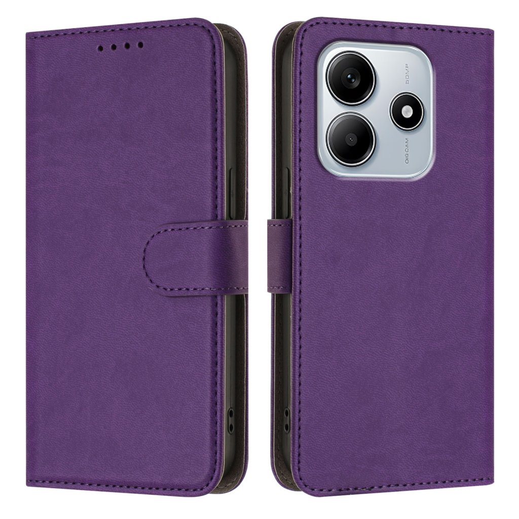 Preklopna wallet maskica za Xiaomi Redmi Note 14 - ljubičasta