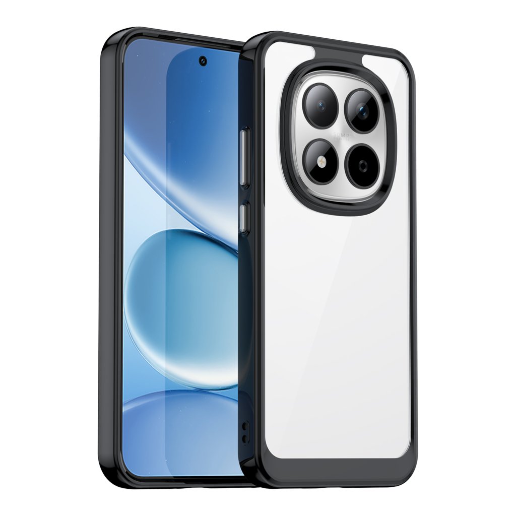 Outer space prozirna maskica s crnim gel okvirom za Xiaomi Redmi Note 15 Pro